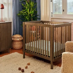 Pogo 8-in-1 Convertible Crib with All-Stages Conversion Kits - Natural Walnut