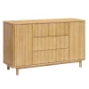 Pogo Tambour Assembled Dresser - Honey