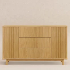 Pogo Tambour Assembled Dresser - Honey
