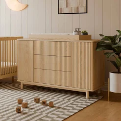 Pogo Tambour Assembled Dresser - Blonde