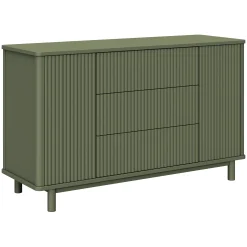Pogo Tambour Assembled Dresser - Olive