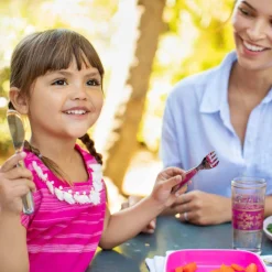 Polish™ Stainless Steel Toddler Fork, Knife & Spoon Set