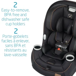 Pria All-in-One Car Seat 4-100lb - Designer Black
