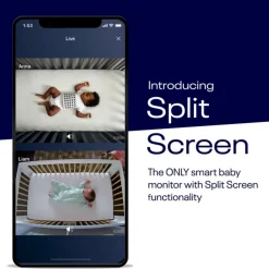 Pro Smart Wall Mount Baby Monitor - White