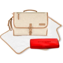 Pronto Signature Changing Station - Beige Swirl Dot