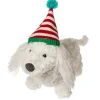 Putty Dachshund With Christmas Hat