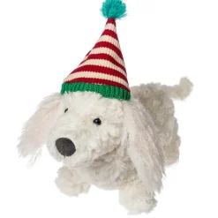 Putty Dachshund With Christmas Hat
