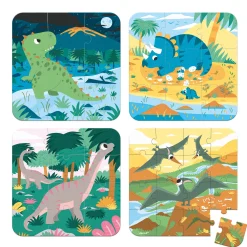 Puzzle 4 in 1 Dinosaurs
