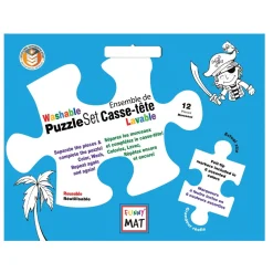 Puzzle Set to Color with Washable Markers - Pirates