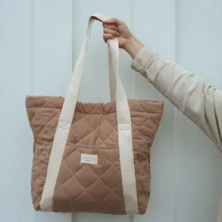Quilt Tote bag - Tan