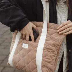 Quilt Tote bag - Tan