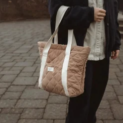 Quilt Tote bag - Tan
