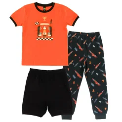 Race Cars 3 Piece Pajamas 2-12y
