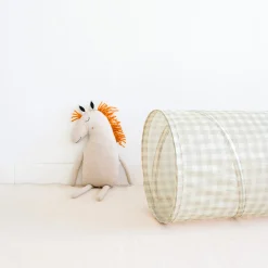 Recycled Fabric Play Tunnel - Gingham