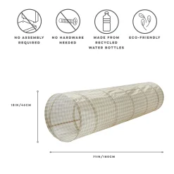 Recycled Fabric Play Tunnel - Gingham