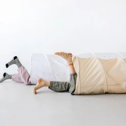 Recycled Fabric Play Tunnel - Beige