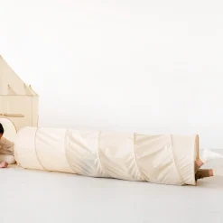 Recycled Fabric Play Tunnel - Beige