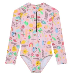 Retro Aop Uv Swimsuit 2-12