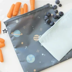 Reusable Snack Bags 5 Pack - Space