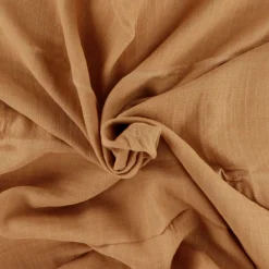 Reversible Muslin Waffle Blanket - Brown / White