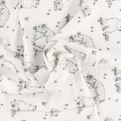 Reversible Muslin Waffle Blanket - Forest