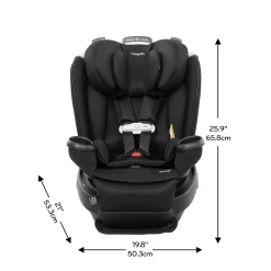Revolve360 Extend All-in-One Rotating Car Seat with SensorSafe - Onyx