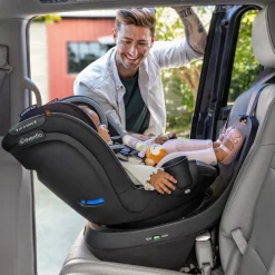 Revolve360 Slim 2-in-1 Rotating Convertible Car Seat - Canton Black