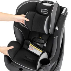 Revolve360 Slim 2-in-1 Rotating Convertible Car Seat - Canton Black
