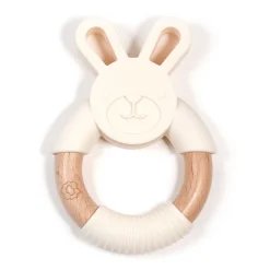 Ring Teether - Ivory Bunny