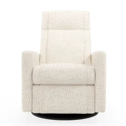 Rocking and Swivel Armchair Nelly - Puppy Pearl