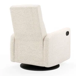 Rocking and Swivel Armchair Nelly - Puppy Pearl