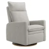 Rocking and Swivel Armchair Arya - Nubia Silver - Motorized Electric