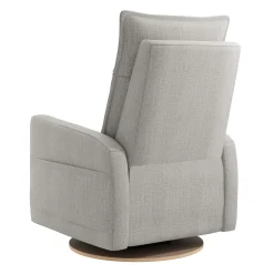 Rocking and Swivel Armchair Arya - Nubia Silver - Motorized Electric