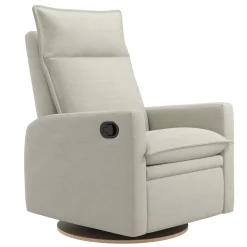 Rocking and Swivel Armchair Arya - Como Sand