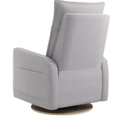 Rocking and Swivel Armchair Arya - Como Dove Grey