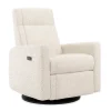 Rocking and Swivel Armchair Nelly - Puppy Pearl - Motorized Electric