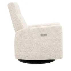 Rocking and Swivel Armchair Nelly - Puppy Pearl - Motorized Electric