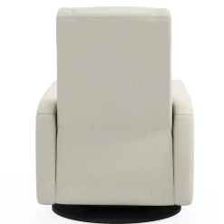 Rocking and Swivel Armchair Nelly - Henequen Stain-resistant fabric