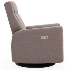 Rocking and Swivel Armchair Nelly - Arlo Beige - Motorized Electric