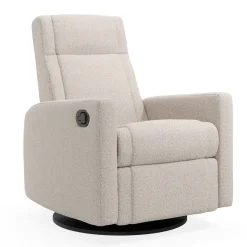 Rocking and Swivel Armchair Nelly - Beyond Sheep Vanilla / Black