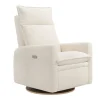 Rocking and Swivel Armchair Arya - Puppy Pearl - Motorized Electric
