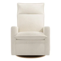 Rocking and Swivel Armchair Arya - Puppy Pearl - Motorized Electric