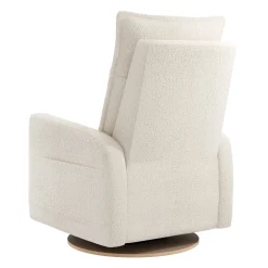 Rocking and Swivel Armchair Arya - Puppy Pearl - Motorized Electric