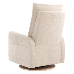 Rocking and Swivel Armchair Arya - Puppy Sand - Motorized Electric