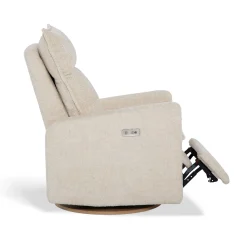 Rocking and Swivel Armchair Arya - Puppy Sand - Motorized Electric