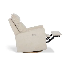 Rocking and Swivel Armchair Arya - Puppy Sand - Motorized Electric