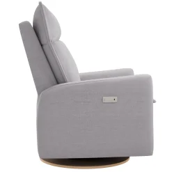 Rocking and Swivel Armchair Arya - Como Dove Grey - Motorized Electric