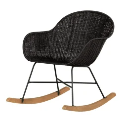 Rocking Chair - Balka Black Rattan