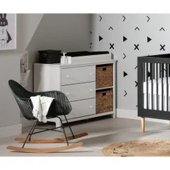 Rocking Chair - Balka Black Rattan