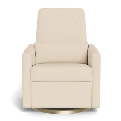 Rocking Glider Recliner Armchair Grano - Biscuit / Gold